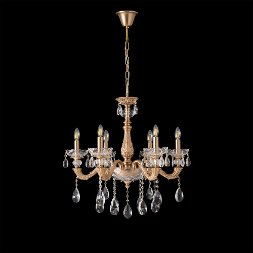 Люстра Crystal Lux ELIZABETH SP6 BRASS фото 6 Люстра Crystal Lux ELIZABETH SP6 BRASS фото 6